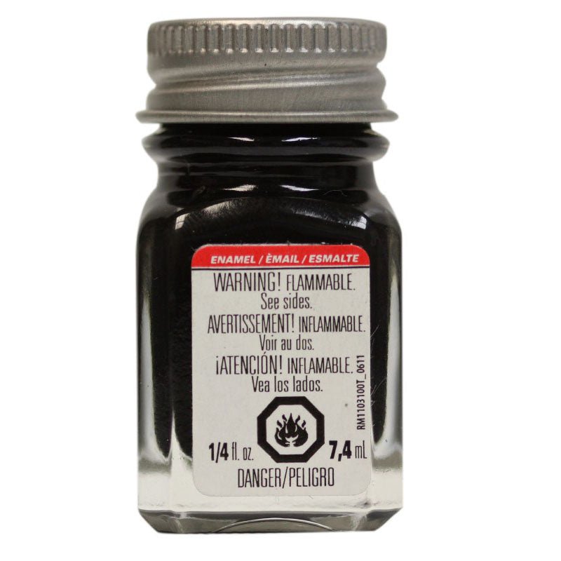 Testors Enamel .25 oz Flat Black - merriartist.com