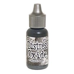 Tim Holtz Distress Oxides Reinker 0.5 fl. oz. - Black Soot - merriartist.com