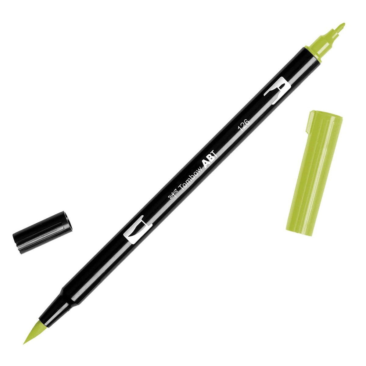 Tombow Dual Brush Pen 126 Light Olive - merriartist.com