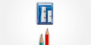 Tombow Ippo Double hole Sharpener, Long point and short point - Assorted colors - merriartist.com