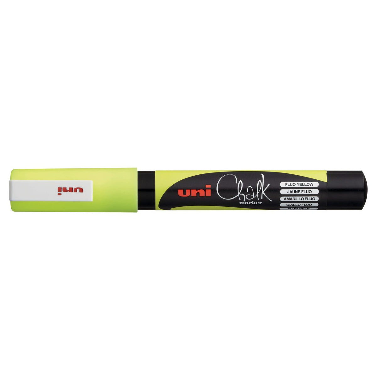 UNI Chalk Marker PWE-3MS Fine - Fluorescent Yellow - merriartist.com