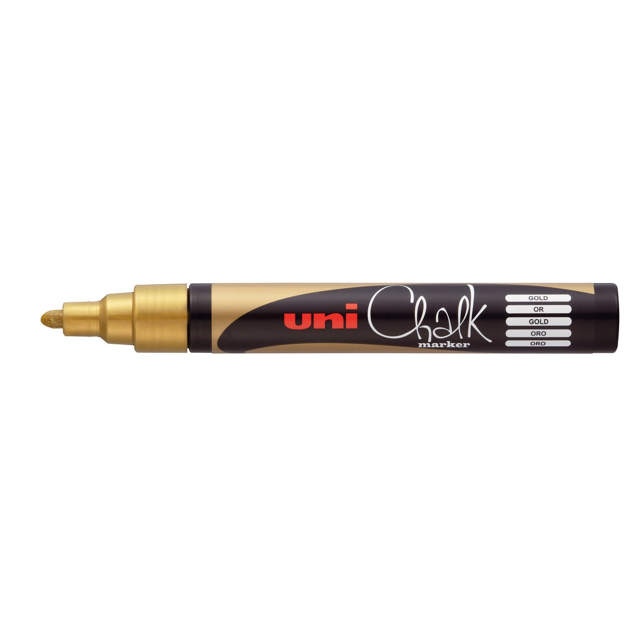 UNI Chalk Marker PWE-5M Medium - Gold - merriartist.com