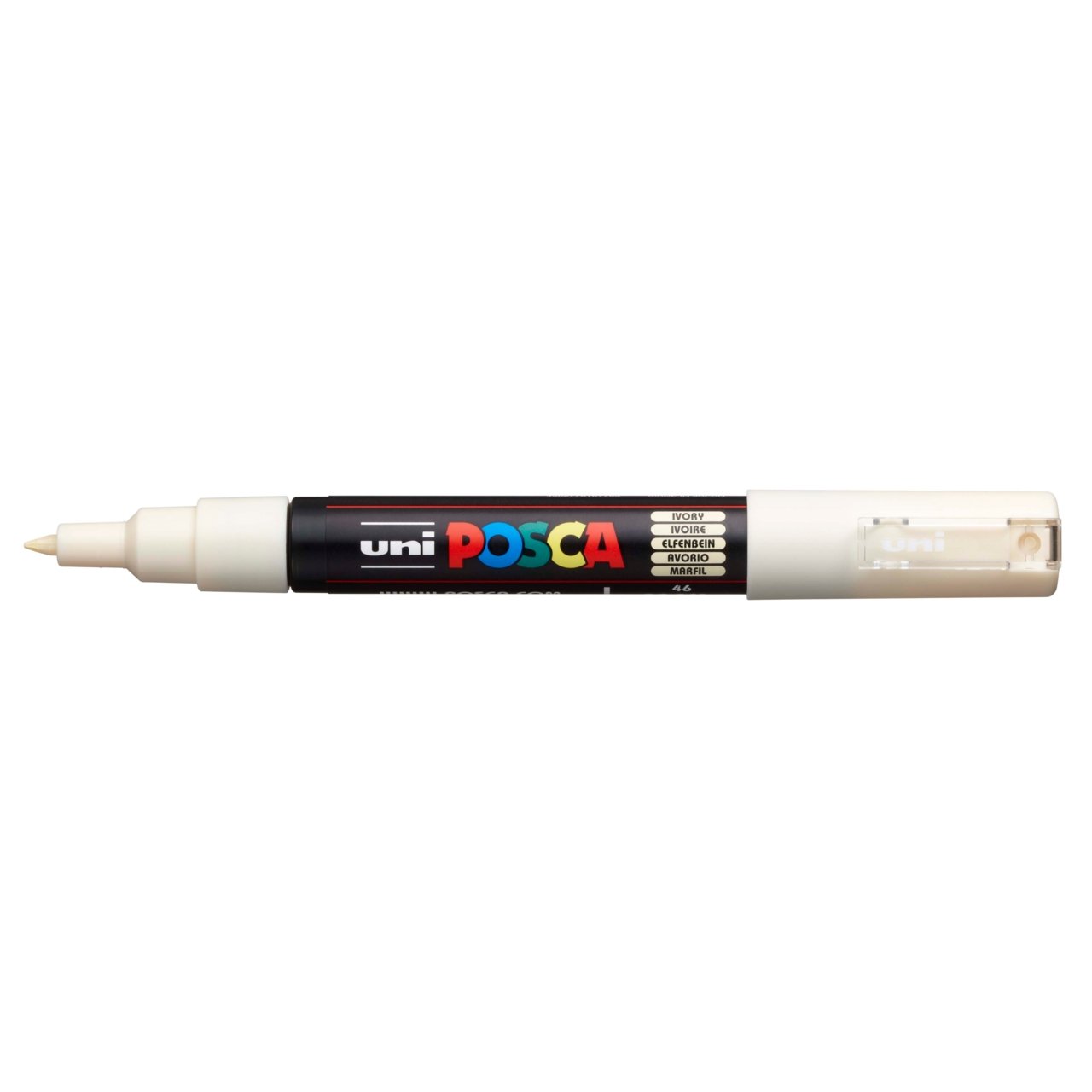 uni POSCA Paint Marker PC-1M Extra Fine Tapered Bullet Tip - Ivory - merriartist.com