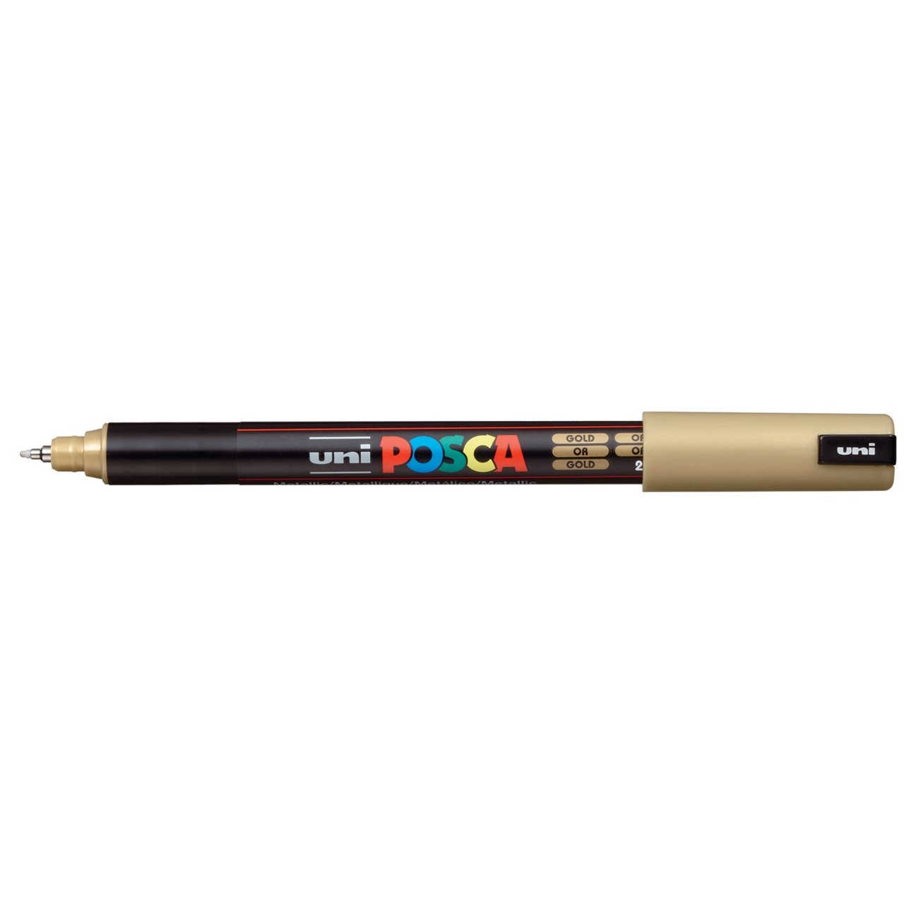 uni POSCA Paint Marker PC-1MR Ultra Fine Tip - Metallic Gold - merriartist.com