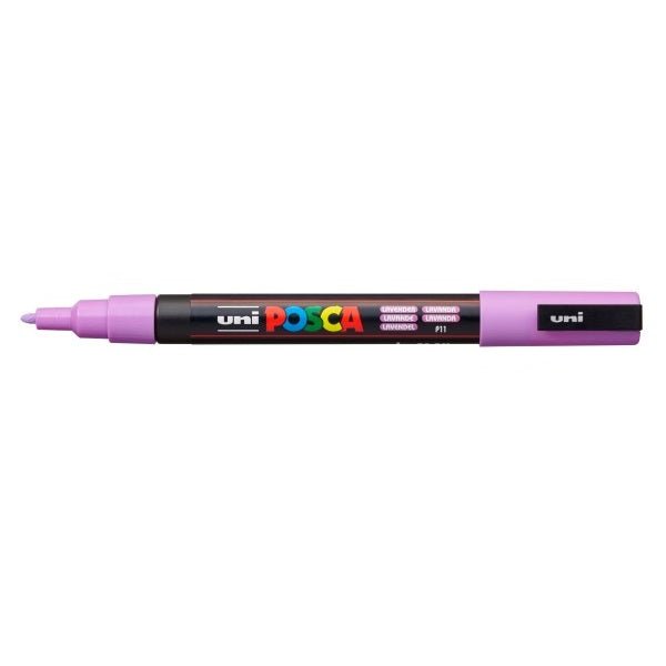 uni POSCA Paint Marker PC-3M Fine Tapered Bullet Tip - Lavender - merriartist.com
