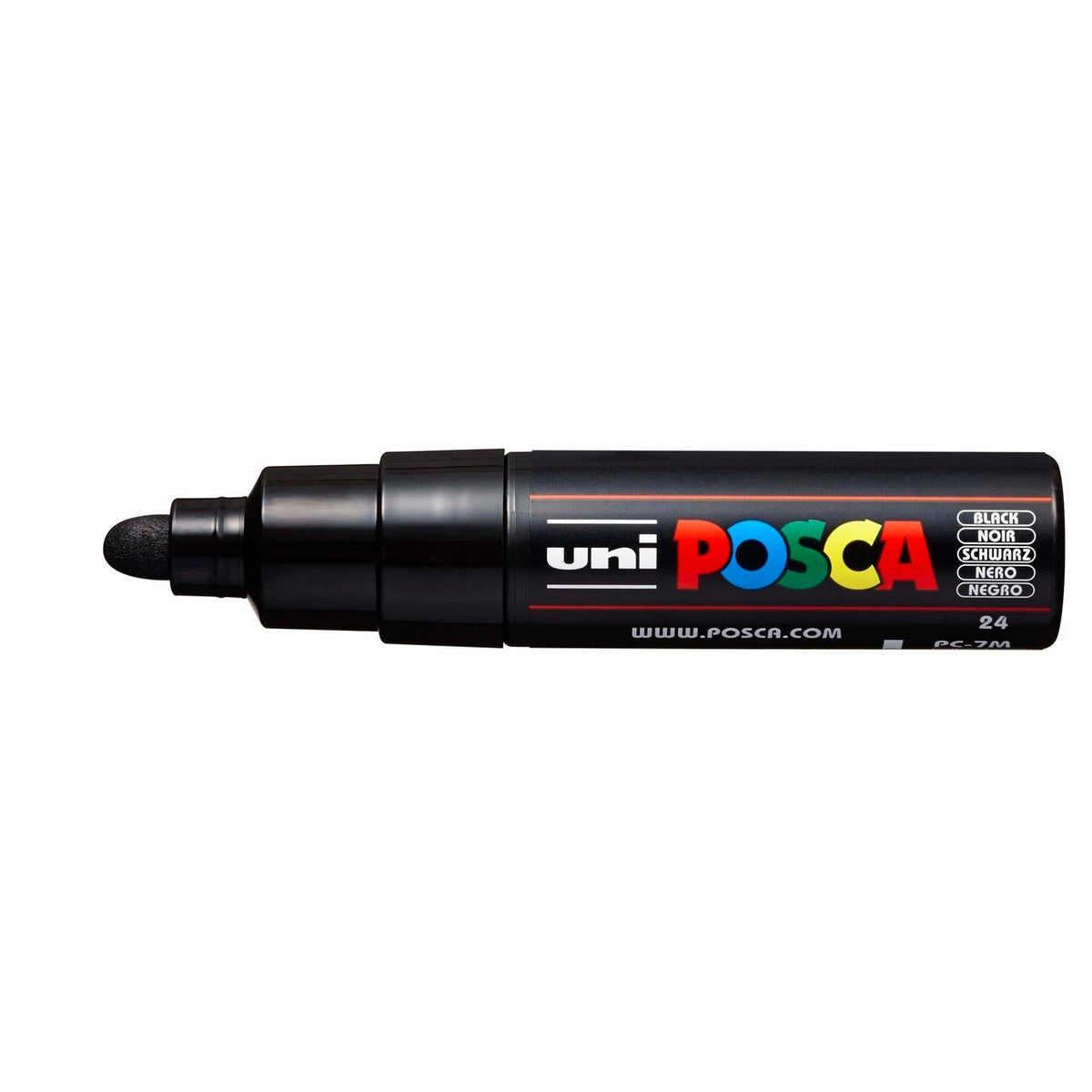 uni POSCA Paint Marker PC-7M Broad Bullet Tip - Black - merriartist.com