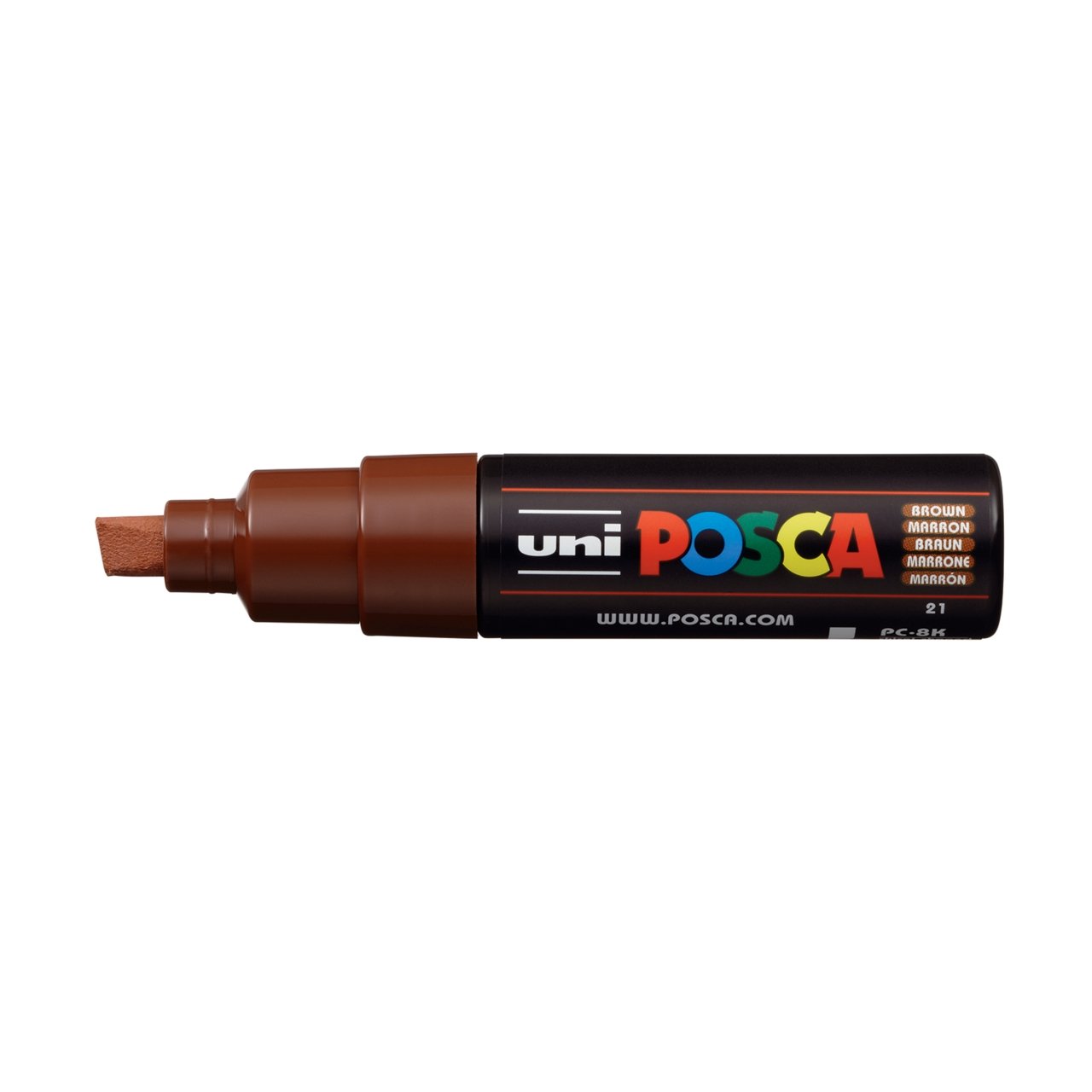 uni POSCA Paint Marker PC-8K Broad Chisel Tip - Brown - merriartist.com