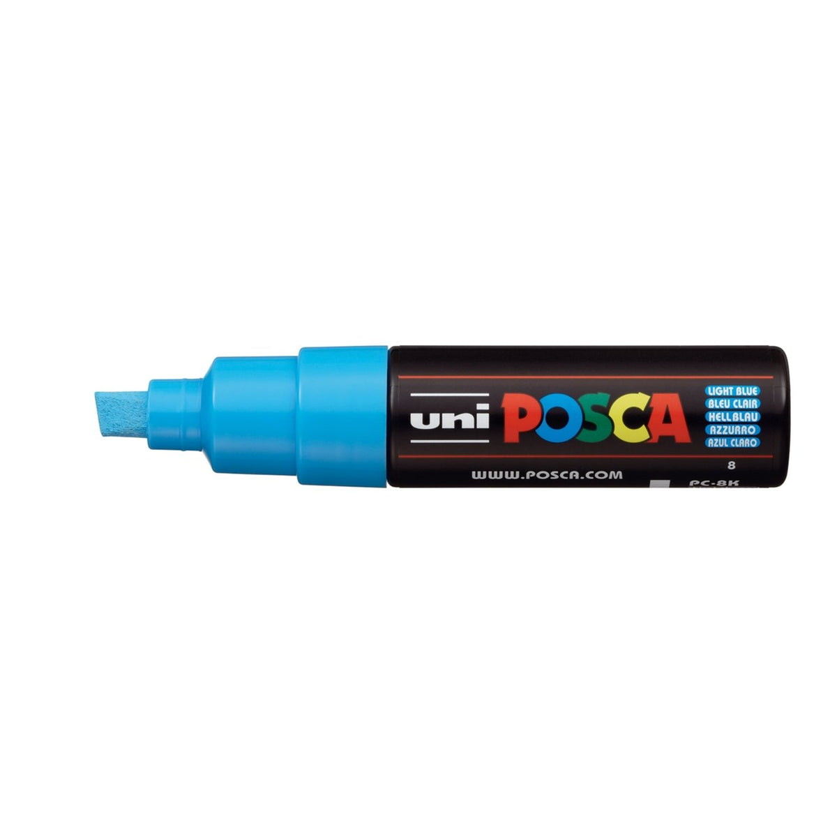 uni POSCA Paint Marker PC-8K Broad Chisel Tip - Light Blue - merriartist.com