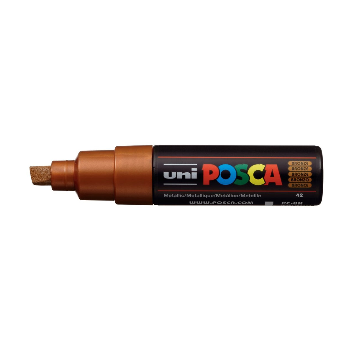uni POSCA Paint Marker PC-8K Broad Chisel Tip - Metallic Bronze - merriartist.com