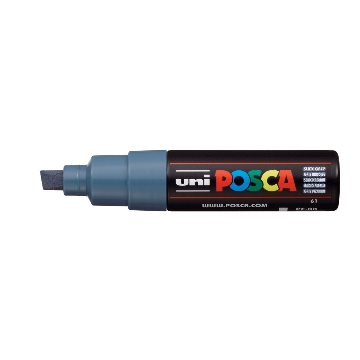 uni POSCA Paint Marker PC-8K Broad Chisel Tip - Slate Grey - merriartist.com