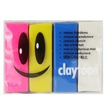 Van Aken Claytoon Beach Colors Set - Pink, Yellow, Blue, White - merriartist.com