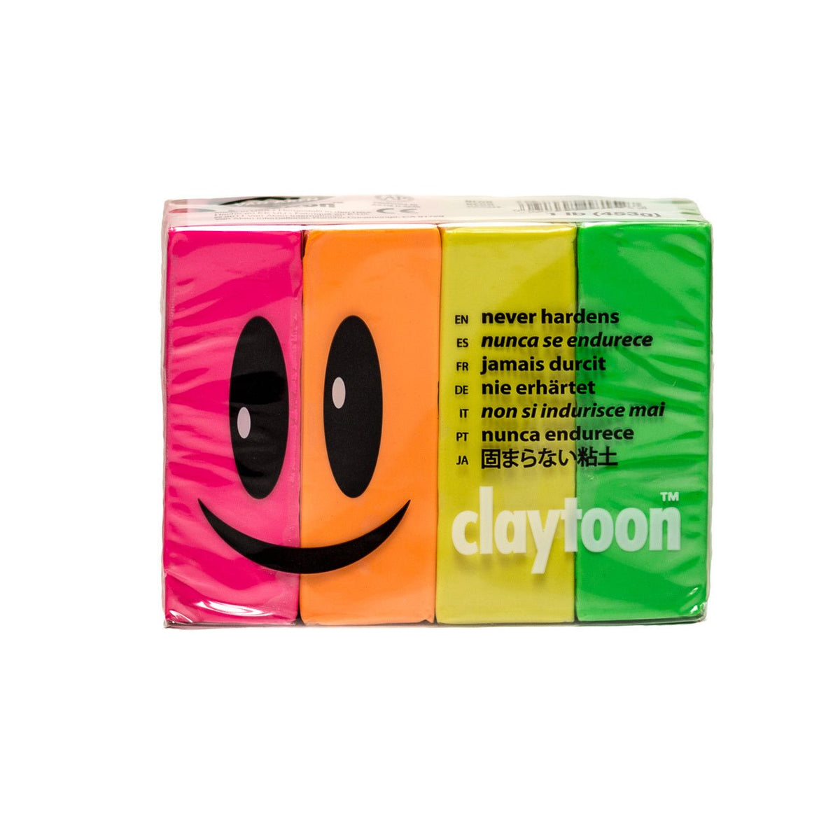 Van Aken Claytoon Clay Neon Set - Neon Green, Neon Red, Neon Yellow, Neon Orange - merriartist.com