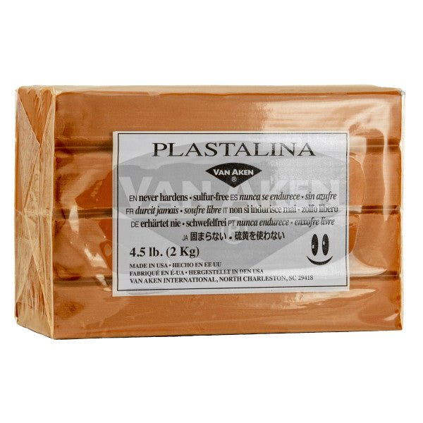 Van Aken Plastalina Modeling Clay 4.5 lb. - Brown - merriartist.com