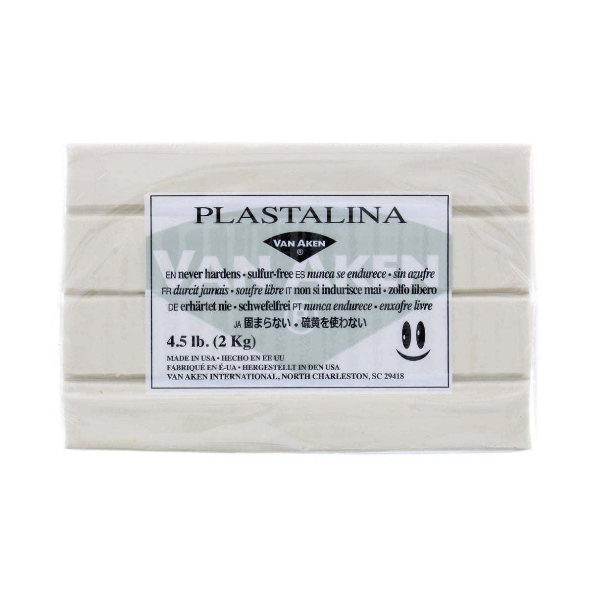 Van Aken Plastalina Modeling Clay 4.5 lb. - Ivory - merriartist.com