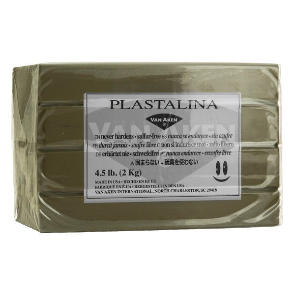 Van Aken Plastalina Modeling Clay 4.5 lb. - Sculptor Gray - merriartist.com