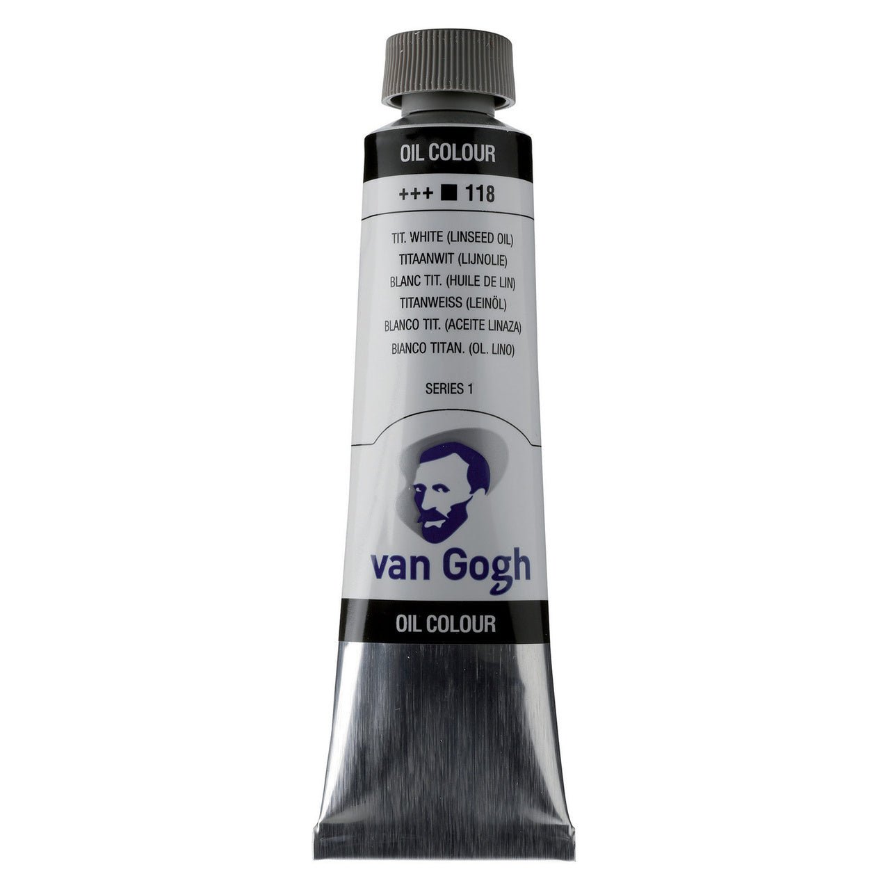 van Gogh Oil Paint 40 ml - Titanium White (Linseed Oil) - merriartist.com