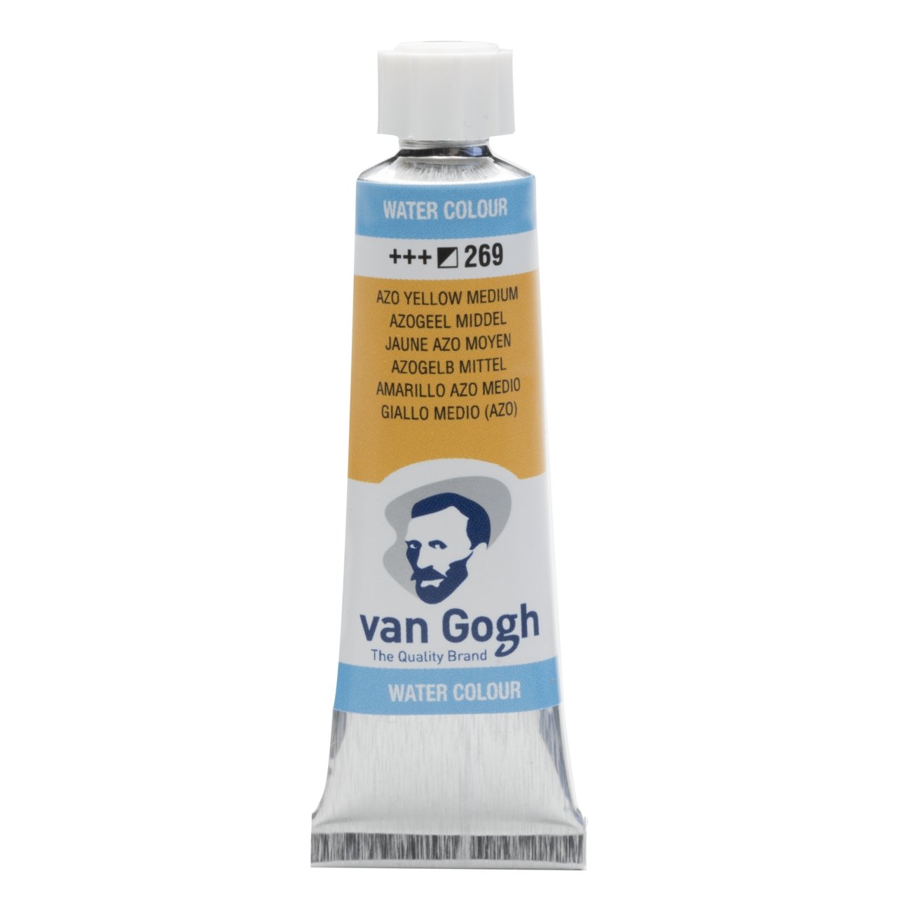 van Gogh Watercolor 10 ml Tube - Azo Yellow Medium - merriartist.com