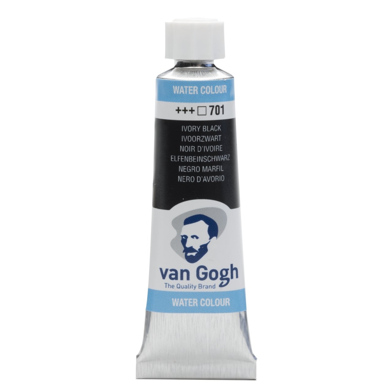 van Gogh Watercolor 10 ml Tube - Ivory Black - merriartist.com