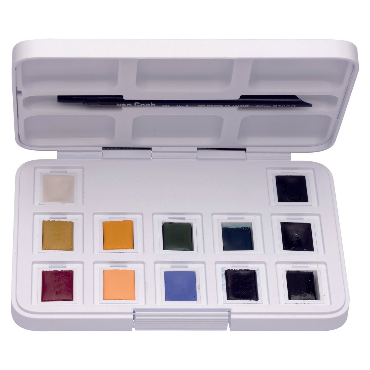 van Gogh Watercolor Pocket Box 12 Pan Set - Muted Colors - merriartist.com