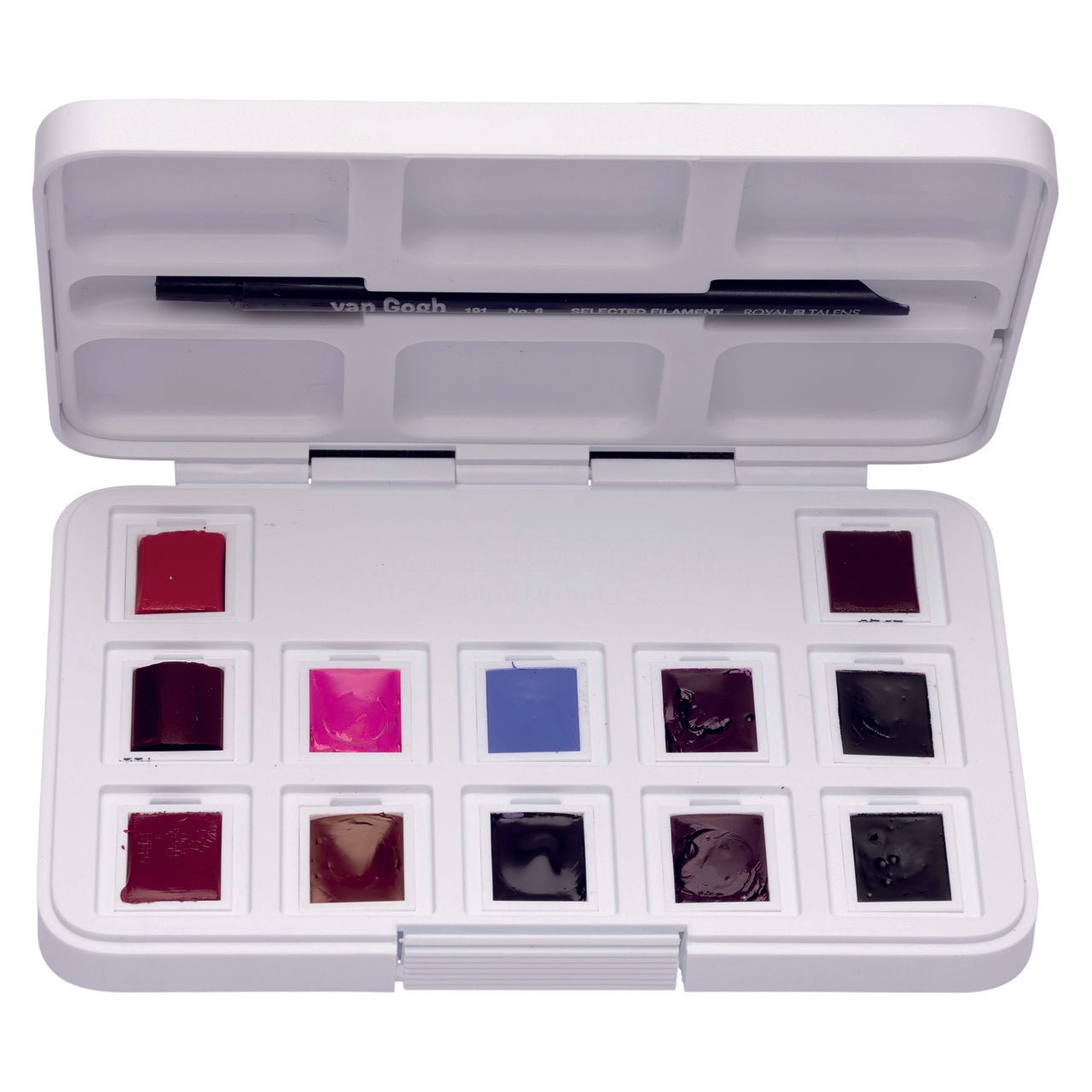 van Gogh Watercolor Pocket Box 12 Pan Set - Pinks and Violets - merriartist.com