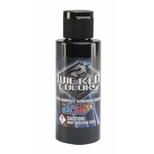 Wicked Multi-Surface Airbrush Colors - W002 Black 2 oz - merriartist.com