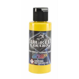 Wicked Multi-Surface Airbrush Colors - W003 Yellow 2 oz - merriartist.com