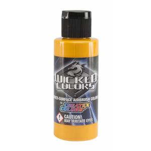 Wicked Multi-Surface Airbrush Colors - W011 Golden Yellow 2 oz - merriartist.com