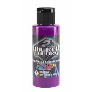 Wicked Multi-Surface Airbrush Colors - W020 Fluorescent Purple 2 oz - merriartist.com