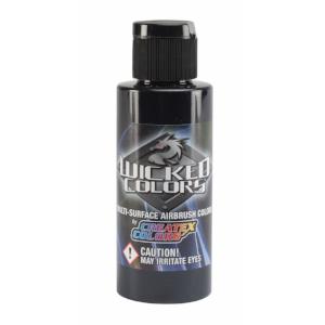 Wicked Multi-Surface Airbrush Colors - W075 Detail Black Magenta 2 oz - merriartist.com