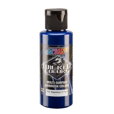 Wicked Multi-Surface Airbrush Colors - W086 Opaque Phthalo Blue - merriartist.com