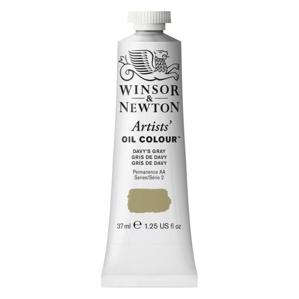 Winsor & Newton Artist Oil Davy's Gray 37ml - merriartist.com