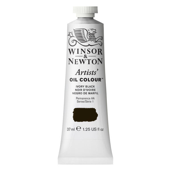 Winsor & Newton Artist Oil Ivory Black 37ml - merriartist.com