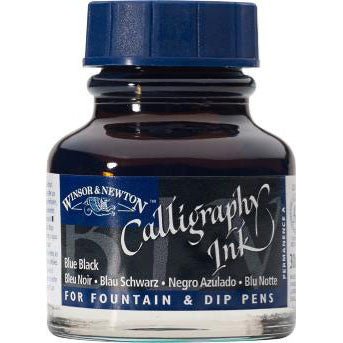 Winsor & Newton Calligraphy Ink 30ml Blue Black - merriartist.com