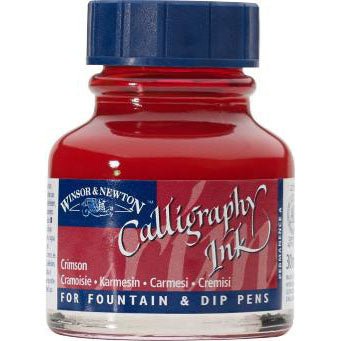 Winsor & Newton Calligraphy Ink 30ml Crimson - merriartist.com