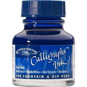 Winsor & Newton Calligraphy Ink 30ml Dark Blue - merriartist.com