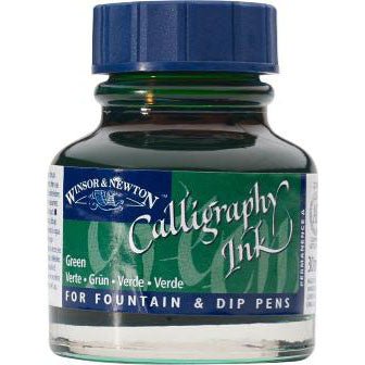 Winsor & Newton Calligraphy Ink 30ml Green - merriartist.com