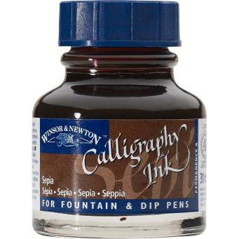 Winsor & Newton Calligraphy Ink 30ml Sepia - merriartist.com