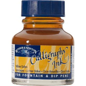 Winsor & Newton Calligraphy Ink 30ml Yellow Ochre - merriartist.com