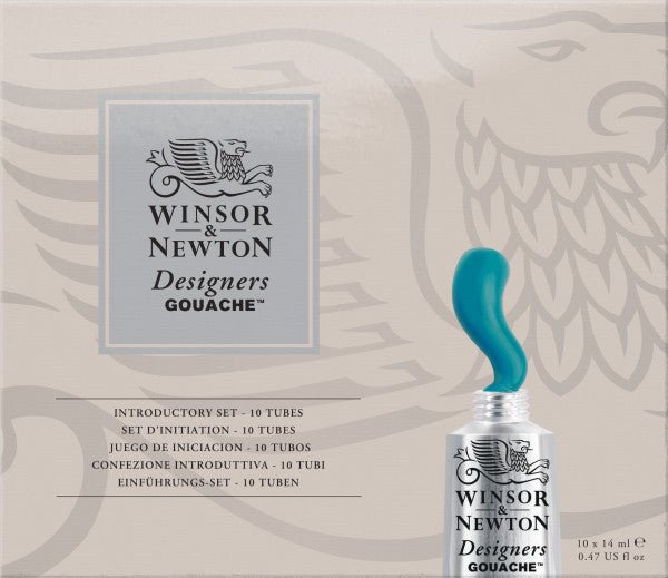 Winsor & Newton Designers Gouache 10 Color Introductory Set - merriartist.com