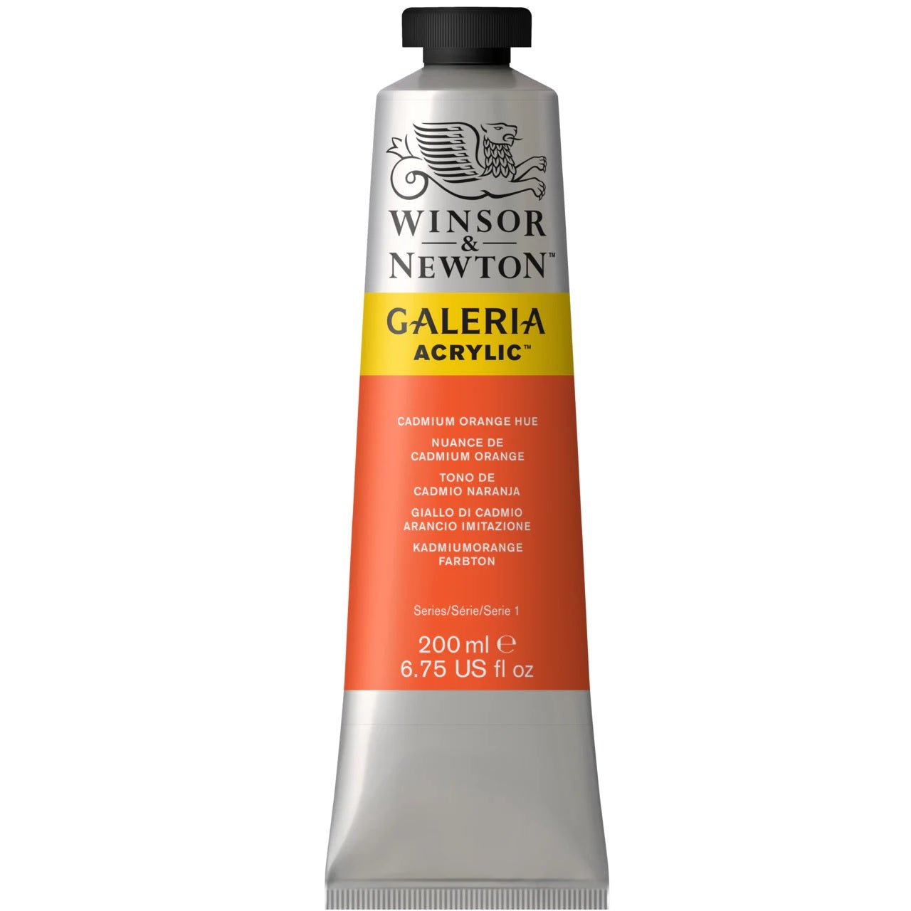 Winsor & Newton Galeria Acrylic Cadmium Orange Hue 200 ml - merriartist.com