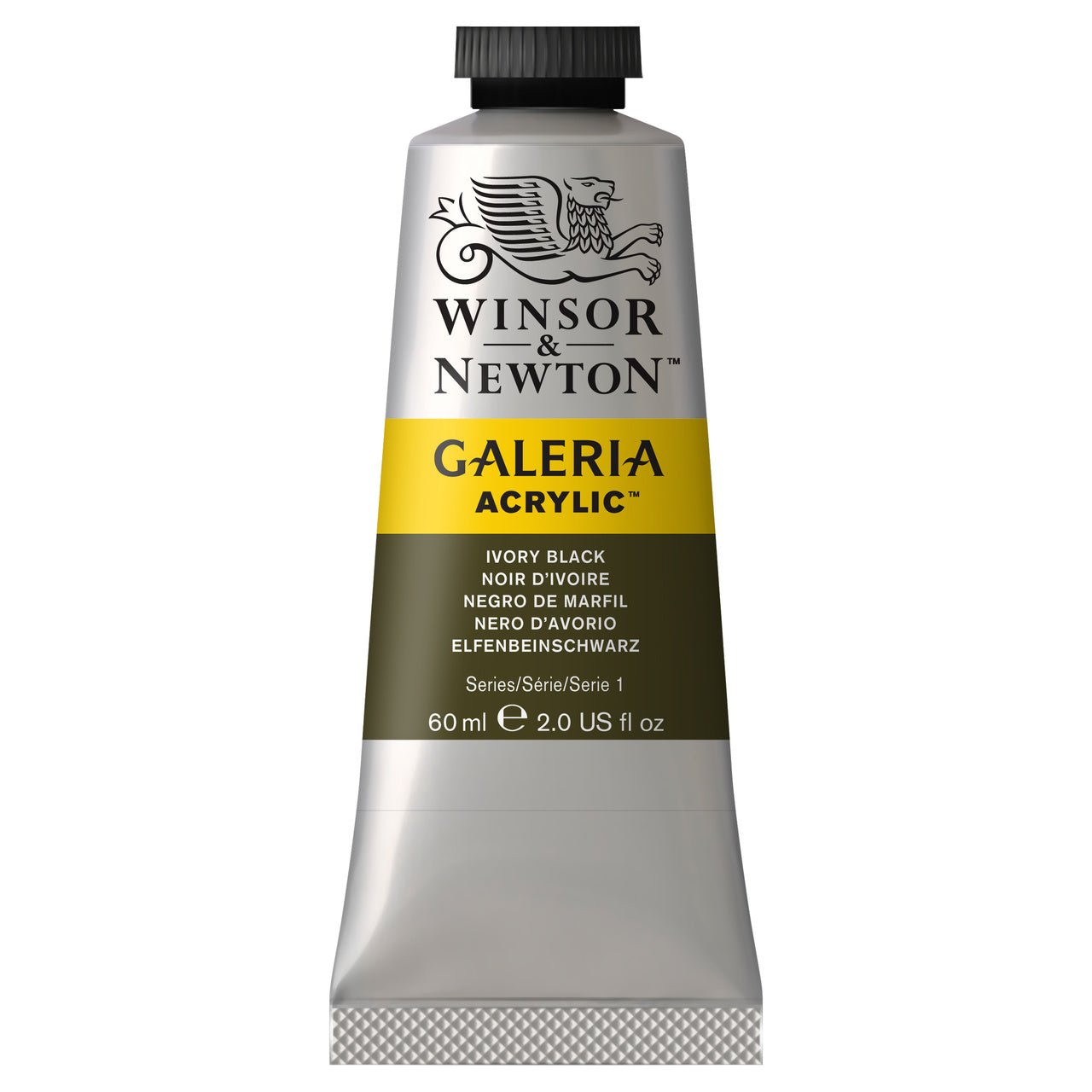 Winsor & Newton Galeria Acrylic Ivory Black 60 ml - merriartist.com