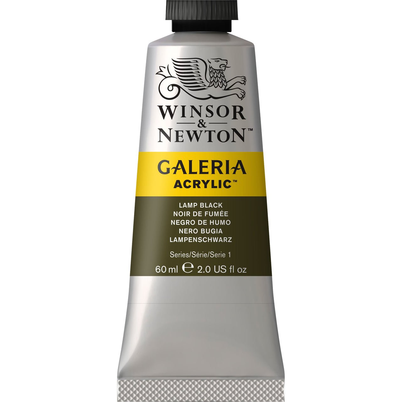 Winsor & Newton Galeria Acrylic Lamp Black 60 ml - merriartist.com