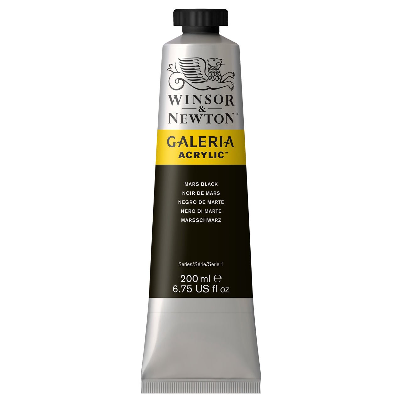 Winsor & Newton Galeria Acrylic Mars Black 200 ml - merriartist.com