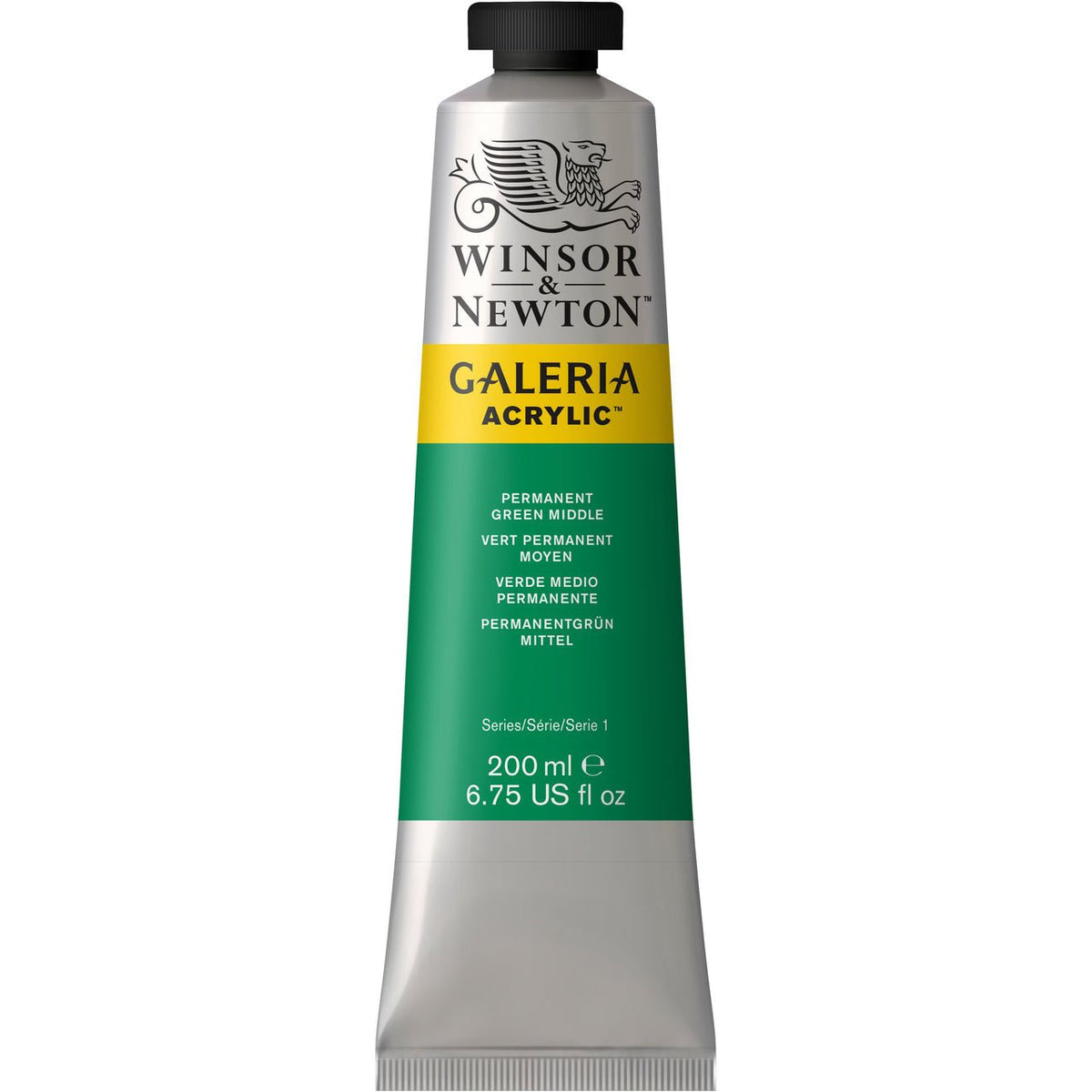 Winsor & Newton Galeria Acrylic Permanent Green Medium 200 ml - merriartist.com