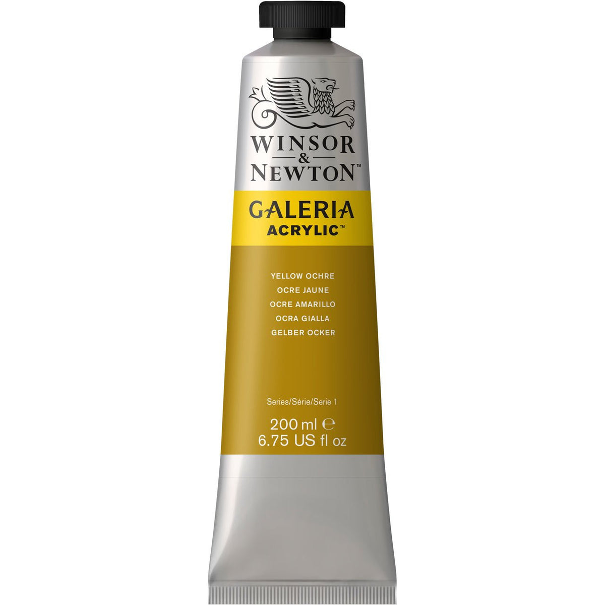 Winsor & Newton Galeria Acrylic Yellow Ochre 200 ml - merriartist.com