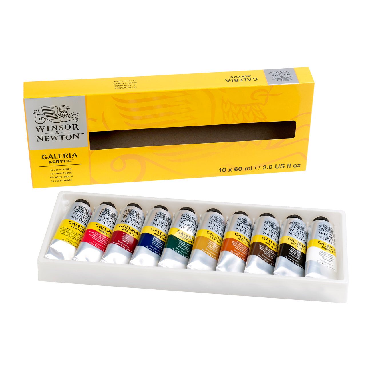 Winsor & Newton Galeria Acrylics set of 10 - merriartist.com