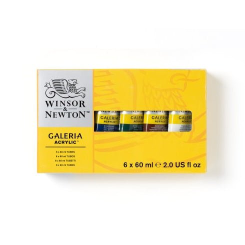 Winsor & Newton Galeria Acrylics set of 6 - merriartist.com