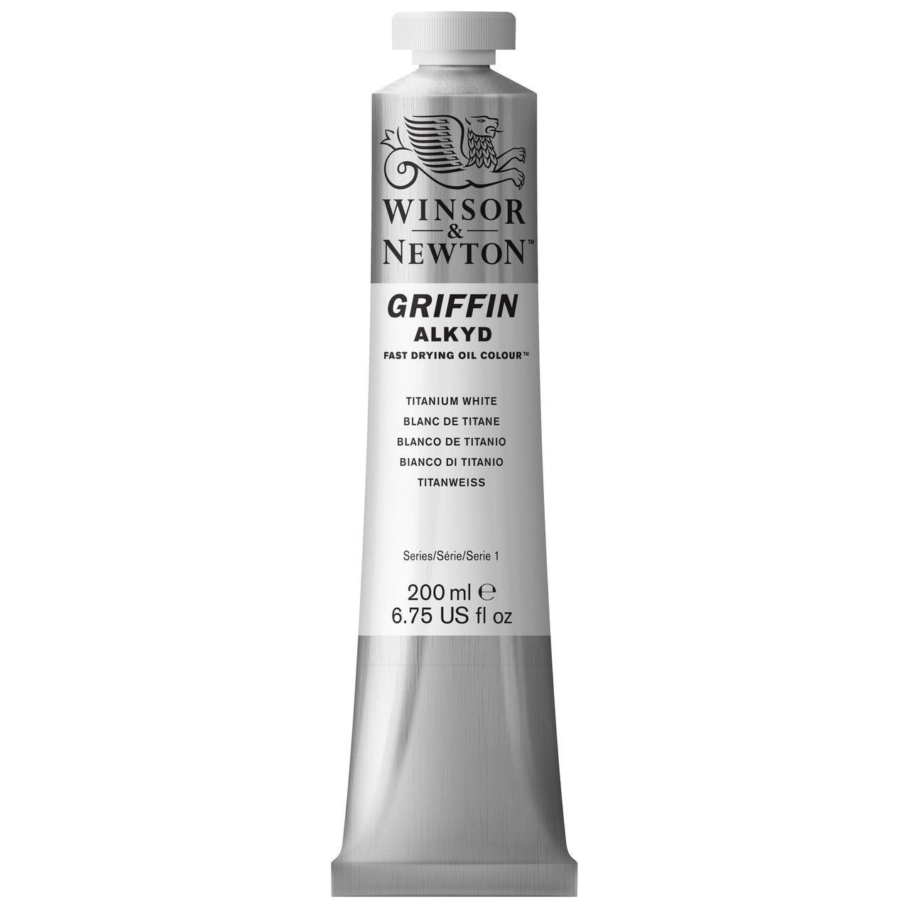 Winsor & Newton Griffin Alkyd 200ml Titanium White - merriartist.com