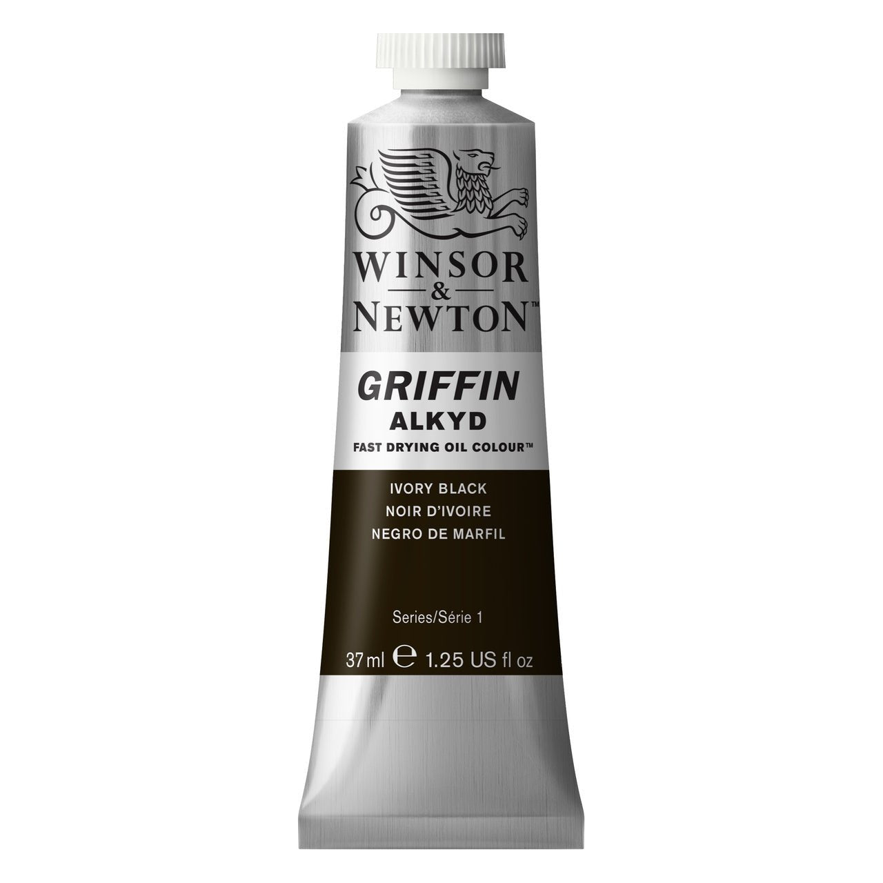 Winsor & Newton Griffin Alkyd 37ml Ivory Black - merriartist.com