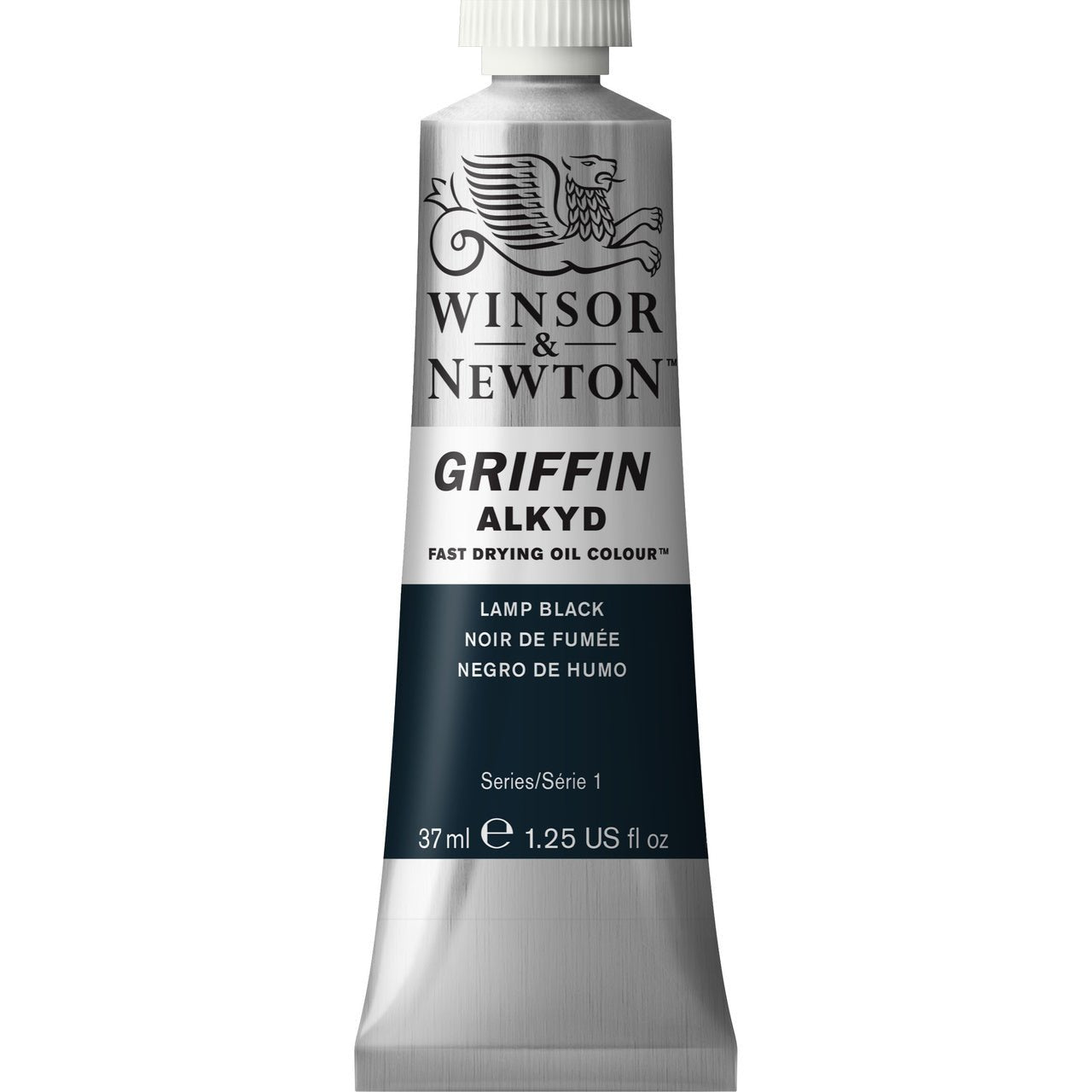 Winsor & Newton Griffin Alkyd 37ml Lamp Black - merriartist.com